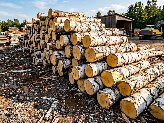 Кругляк берёзовый для распила в Троицком
